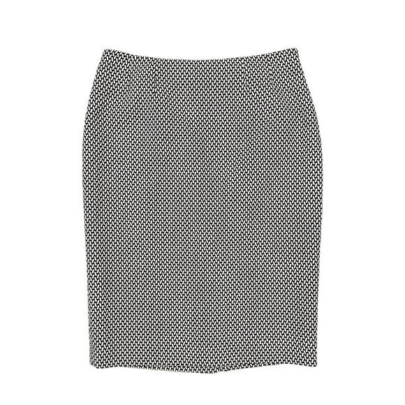 Jones Studio Dresses & Skirts - Jones Studio Separates Women’s 6 Black White Geometric Print Pencil Skirt Lined
